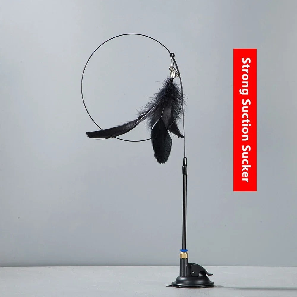 Feather Flick Cat Teaser Wand