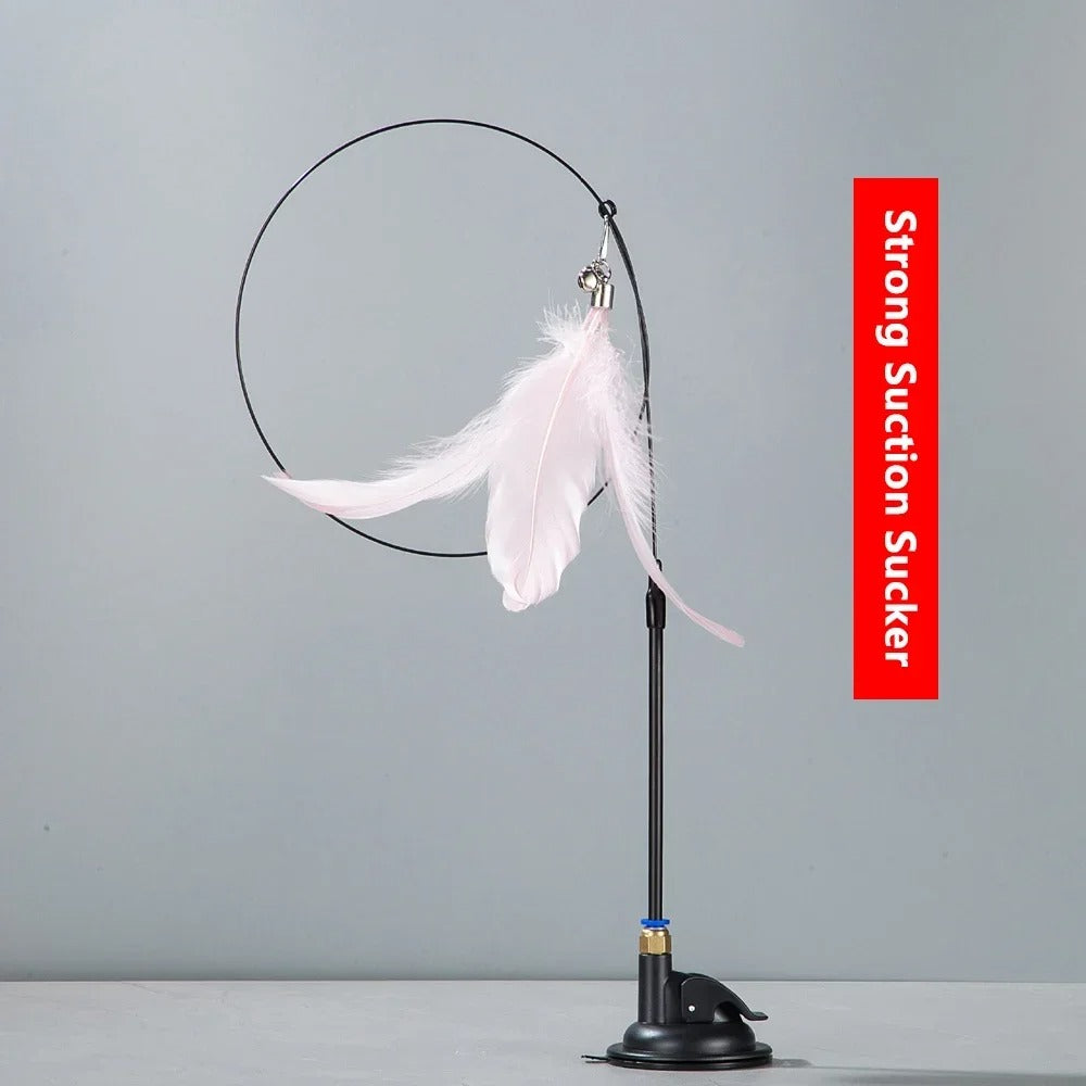 Feather Flick Cat Teaser Wand