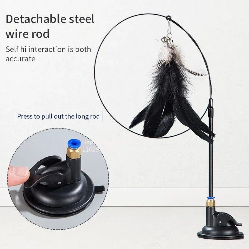 Feather Flick Cat Teaser Wand