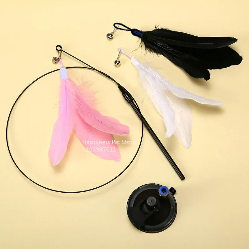 Feather Flick Cat Teaser Wand