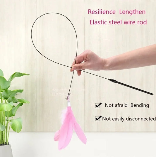Feather Flick Cat Teaser Wand